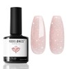 modelones Nude Gel Nail Polish, 15 ML Nude Pink Gel