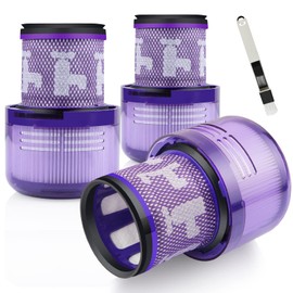 V11 Vacuum Filter Replacement for Dyson Cyclone Absolute Motorhead Animal Total Clean, Compatible with Dyson No. 970013-02 Filter Parts, Washable Reusable 3 Pack