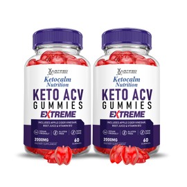 Justified Laboratories (2 Pack) Ketocalm Nutrition Keto ACV Gummies Extreme 2000MG Keto Calm Nutrition Keto Gummies Apple Cider Vinegar Formulated with Pomegranate Beet Juice Powder B12 Vegan Non GMO 120 Gummys