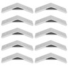 MOUMOUTEN Aluminium Profile Corner Braces Bracket, 10 Pieces Bracket Angle