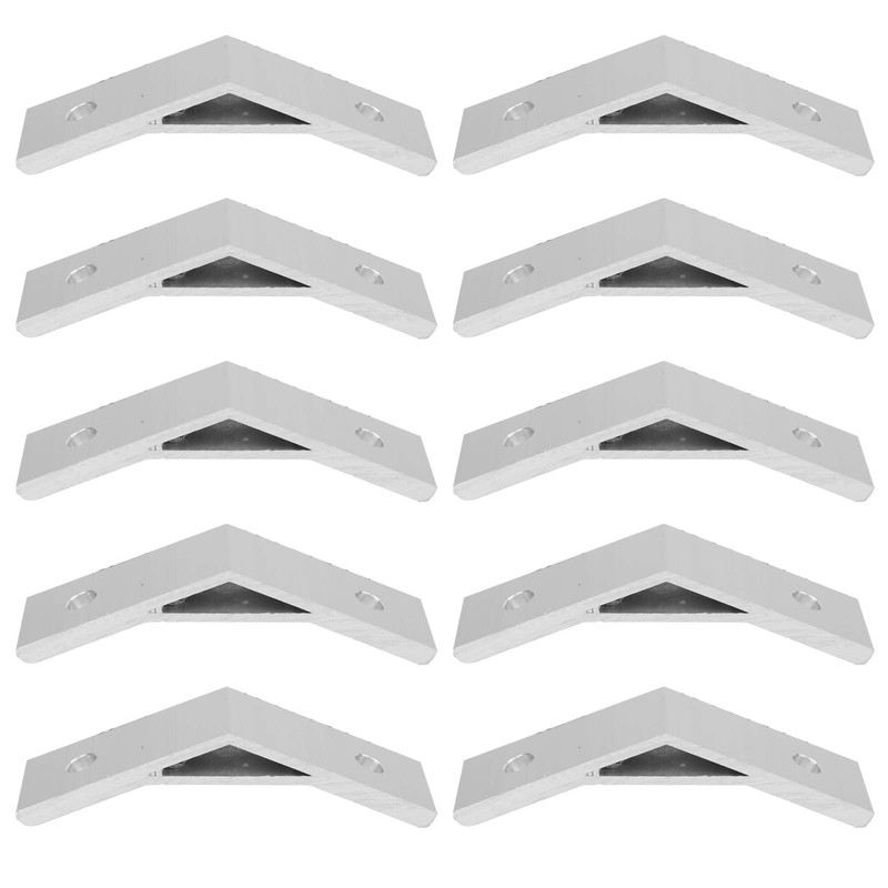 MOUMOUTEN Aluminium Profile Corner Braces Bracket, 10 Pieces Bracket Angle