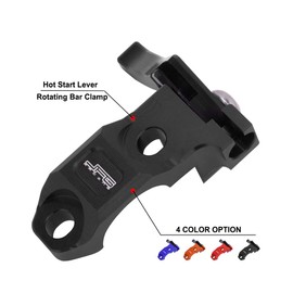 AnXin Hot Start Lever Rotating Bar Clamp CNC for CR CRF XR KDX KLX KX DRZ RM RMZ TTR WR YZ Motorcycle Dirt Pit Bike - Black