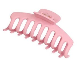 Plastic Hair Claw Clips Large Nonslip Strong Hold Thick for Women light pink