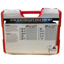 Diablo DHS16SEL 16 Piece Electrician's Bi‑Metal Hole Saw Set-NEW