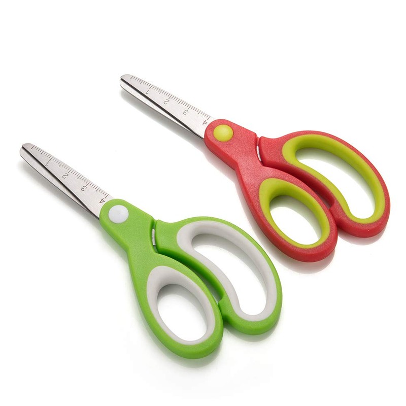 Left-Handed Kids Scissors by Galadim (Pack of 5, Rounded-tip, 13.2