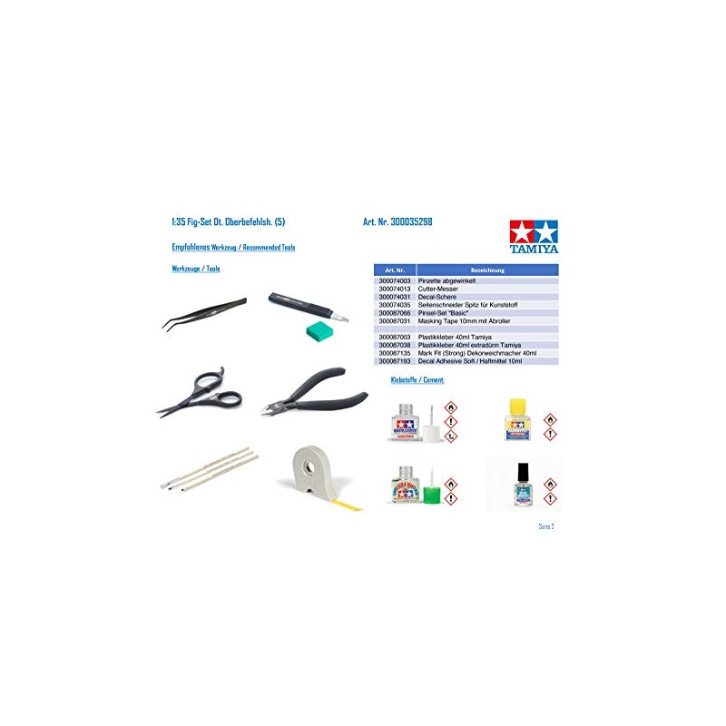 Tamiya Models German Field Commander Set