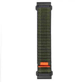 ahayo Upgraded Nylon Sport Watch Strap for Garmin Fenix 8 47mm / epix Pro 47mm / Fenix 7 / Fenix 6 / Instinct, Lightweight Loop Wristband for Fenix E 47mm, Forerunner 965/955, Quatix 7 (Green)