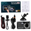 Operitacx Dual Lens Dash Cam with Touch Screen Front and