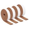 uxcell Felt Strips with Adhesive Backing, 4 Rolls 1" x