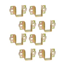 LIKERAINY Centre Support Bed Hinge Rail Brackets Timber Joist Hanger Width 30 mm Suspension Connecting Fittings Hooks Fastener for Bed Frame Metal 8 pcs