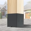 4 Pcs 4”x4“ Concrete Post Anchor,(Actual 3.6"x3.6") Wet Concrete Foundation