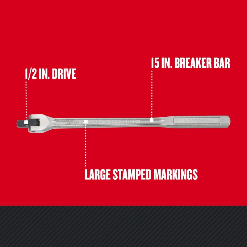 CRAFTSMAN Breaker Bar, 15-Inch with 1/2-Inch Drive (CMMT44201)