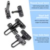 Ruidee 2Pcs Swing Bar Lock Front Door Locks Alloy Automatic