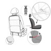 TAIKOO Seat Back Protector + Large Capacity Pocket Storage Organizer,Preventing