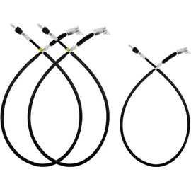CLUBRALLY 3 PCS Dual Brake Cable Kit, Stainless Steel Core Cable Applicable to YAMAHA Ydre/Drive Electric Golf Cart 2014-2020 OEM#JW9-F6341-10-00/JW9-F6341-11-00, JW9-F6351-10-00/JW9-F6351-11-00