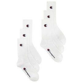 Champion Unisex Socks (Pack of 6), White