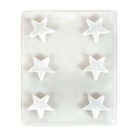 Rayher 36099000 stampo con stelle, diametro 3,6cm, 6 stelle, da riempire con calcestruzzo creativo, Raysin, cera, sapone, cioccolato, ghiaccio e altro