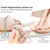 Toenail Scissors, Nail Scissors, Extra Long, 16 cm with Micro-Toothing,