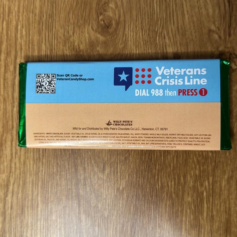 Keylime pie delight chocolate bar with Aji lemon drop peppers