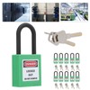 10Set 38mm/1.5in Safety Padlock Engineering Insulation DustProof for Factories Construction