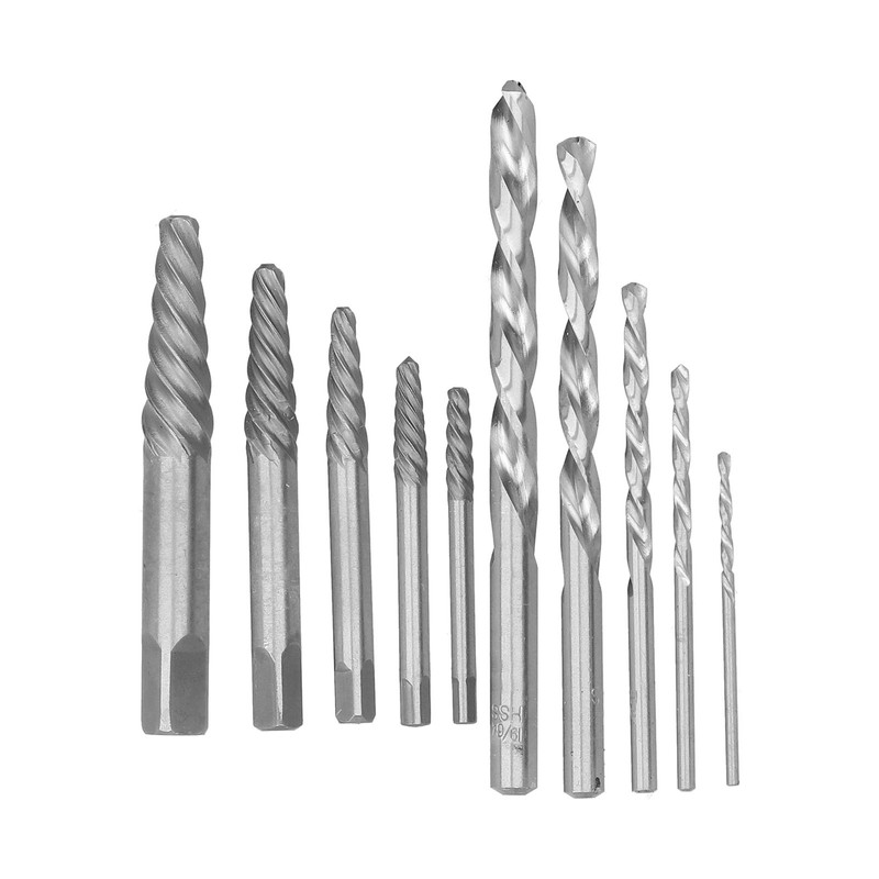Screw Extractor Drill Bit Set Left Hand Cobalt British System