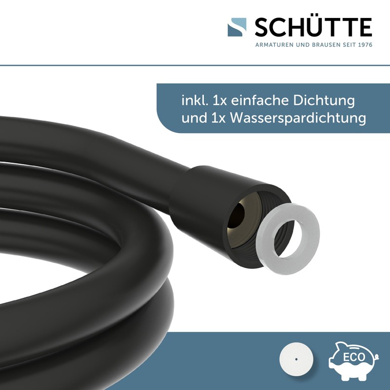SCHÜTTE Shower Hose 1.5 m | Shower Hose with Twist