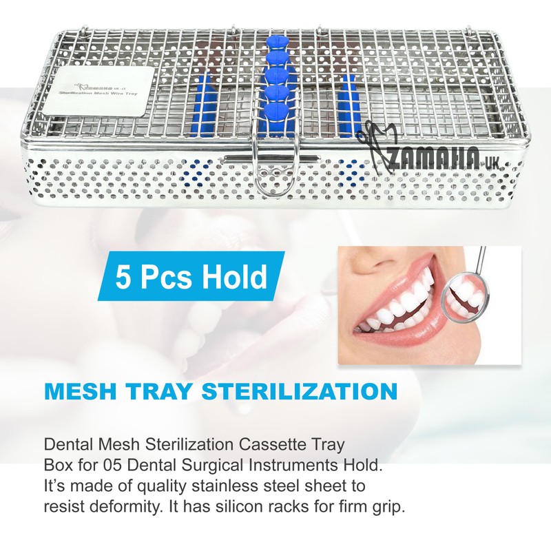 ZAMAHA UK Mesh Autoclave Sterilization Cassette Tray Box Premium Design