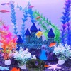 Fish Tank Decorations,Aquarium Decor 15Pcs,Aquarium Plants for Fish Tank Accessories,Small