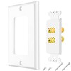 Tunghey 2Pack Gold Plated Speaker Wall Plate, Banana Plug for