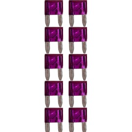 baytronic 10x Car Blade Fuses Mini (Purple 3A)