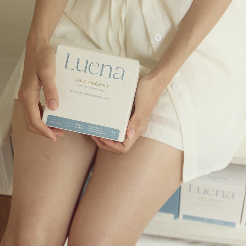 Innersaengak Luena Cotton Cover Sanitary Pads (M/L) - Large 12P