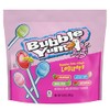 BUBBLE YUM Assorted Flavored Bubble Gum Filled Lollipops, Candy Bag,
