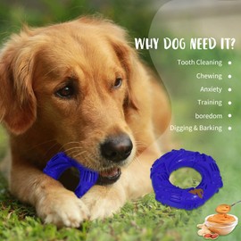 Xerath Dog Chew Toys for Aggressive Chewers/Tough Durable Natural Rubber Puppy Chew Toys/Interactive Training Teething Toys/Designed for Medium to Large Dogs
