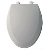 Bemis Elongated Toilet Seat with Cover, Closed Front - Ice Gray (1500EC-062)