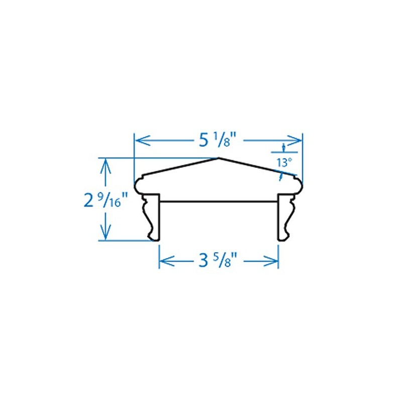 Woodway Pyramid Post Cap, fits 3.5" Post, in Premium Redwood,