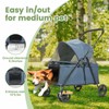20% Larger Capacity Dog Stroller, Wedyvko Pet Strolling for Medium