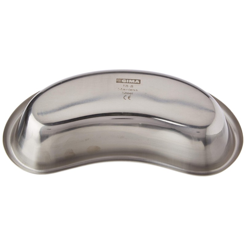 GIMA 26581 Stainless Steel Kidney Dish, Deep, 207 mm x