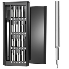 Oruiiju 24 in 1 Mini Magnetic Small Screwdriver Set, Precision Screwdriver Set for Phone, Computer, Watch, Laptop, Macbook, Game Console, Eyeglass, Electronic