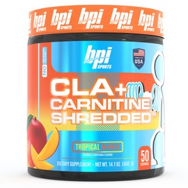 BPI Sports  CLA  Carnitine Shredded  50 ser  400 gr  Pre Entrenamiento  Sin Stimulante (Tropical Mango)                                               