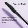 Waterproof Black Mascara with Tapered Brush, Long-Lasting, Volumizing, Smudge Proof,