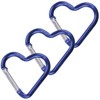 KON Carabiner Heart Shaped Cute Keychain Hook Aluminum Multi-functional Carabiner