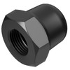 M6 Hexagon Domed Cap Nuts Fit Screws Bolts Black Zinc