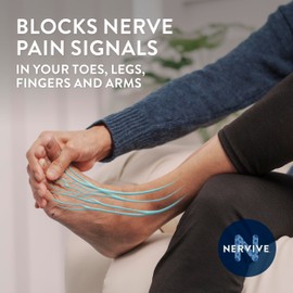 Nervive Pain Relieving Spray, Lidocaine Spray, Nervive Pain Relief, Lidocaine Topical, Foot Pain, Leg Pain, Hand Pain, Max Strength Formula, for Hard to Reach Areas, 4.5oz