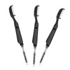 Beavorty 3Pcs Stainless Steel Eyelash Brush Eyebrow Comb Double Ended