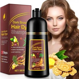 Shampoo Dark Brown Hair Dye Matizador Cabello Teñido Brillo                                                                                           