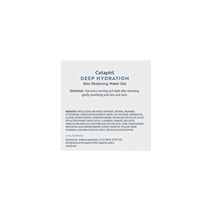 Cetaphil Deep Hydration Skin Restoring Water Gel with Hyaluronic and