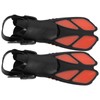 1 Pair Adjustable Snorkeling Fins TPR Open Heel Long Diving