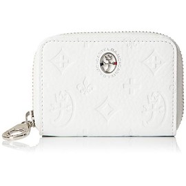 Castelbajac 61611 Coin Purse, Marcel Accessories, Round Zipper, white