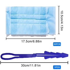 Dust Cloth Refill Duster, Pack of 25 Dust Magnet, Duster with 1 Handle, Cleaning Dust Cloth Refill for Dust, Dirt, Pet Hair