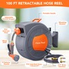 Retractable Garden Hose Reel 1/2 In x 100 FT, Wall